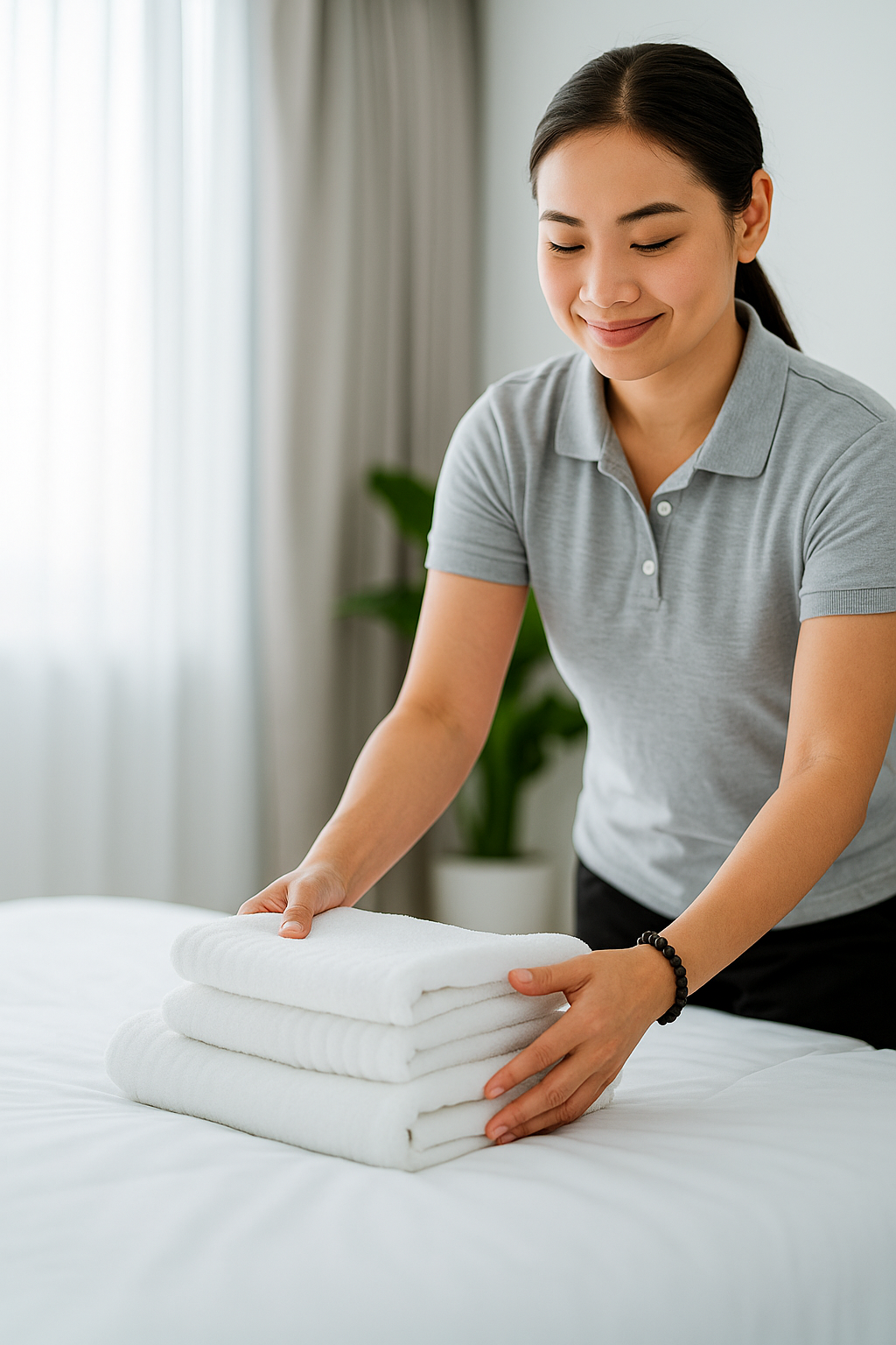 Professional caregiver providing light housekeeping services in Charlotte, NC